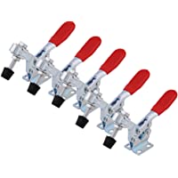 Abrazadera de palanca GH-225-D- Akozon 5Pcs Horizontal 227Kg Capacidad de sujeción Abrazaderas de fijación Herramienta…